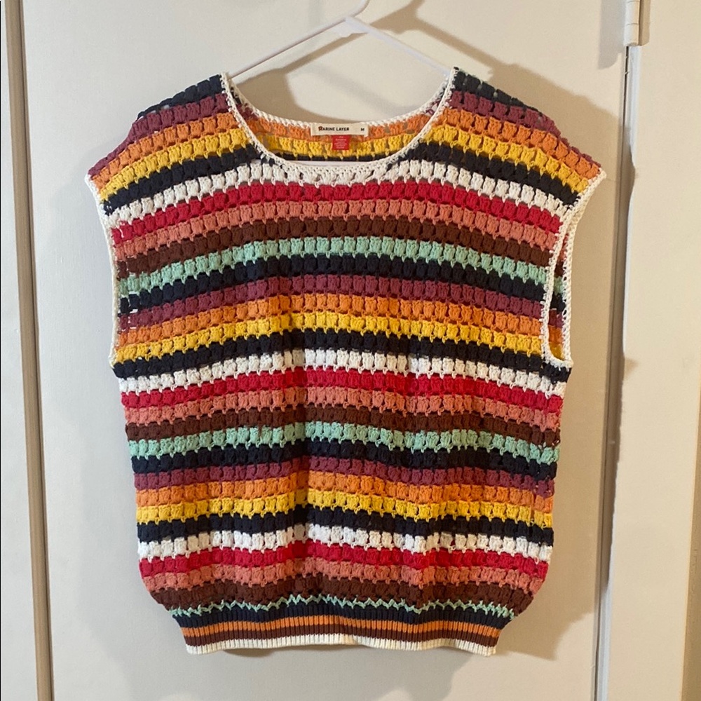 Marine Layer Multicolor Striped Sweater